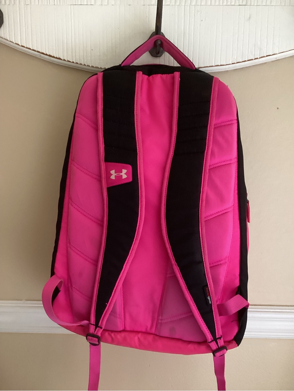 Under Armour Black and Hot Pink Logo Storm1 Backpack - Picture 2 of 5